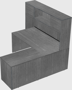 L-shaped office desk