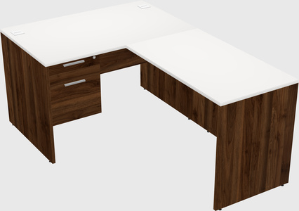 L-shaped office desk