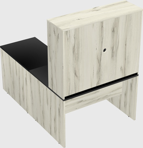 L-shaped office desk