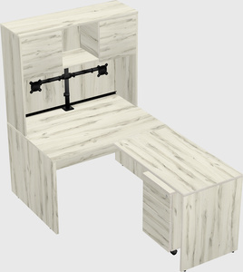 L-shaped office desk