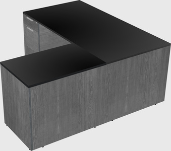 L-shaped office desk