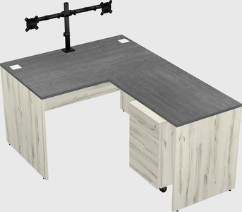 L-shaped office desk