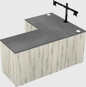 L-shaped office desk