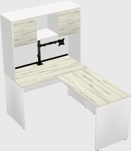 L-shaped office desk