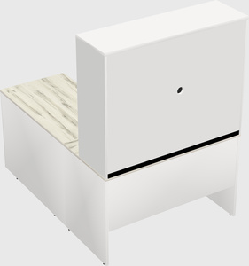 L-shaped office desk