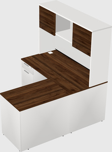 L-shaped office desk