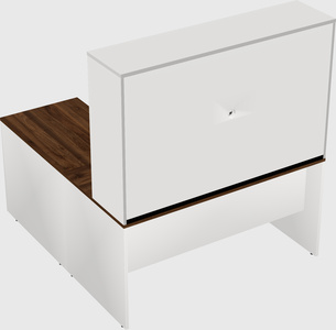 L-shaped office desk