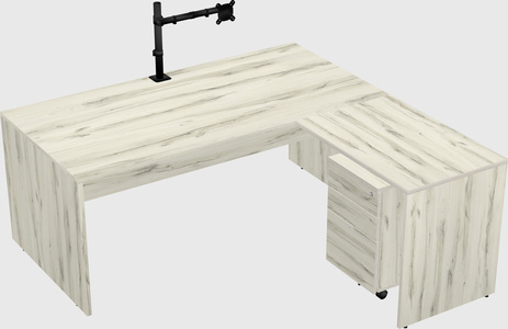 L-shaped office desk
