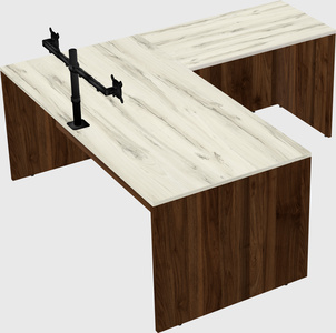 L-shaped office desk