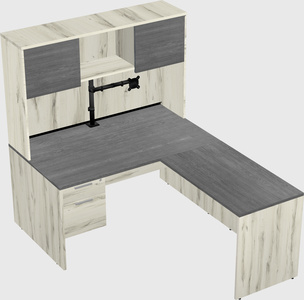 L-shaped office desk