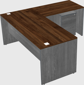 L-shaped office desk