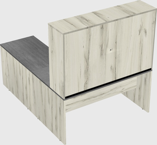 L-shaped office desk
