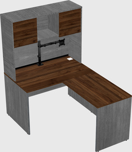 L-shaped office desk