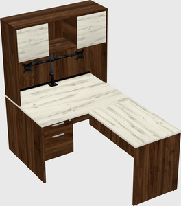 L-shaped office desk