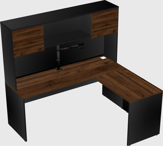 L-shaped office desk