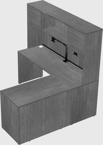 L-shaped office desk