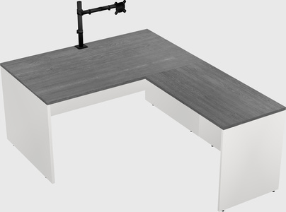 L-shaped office desk