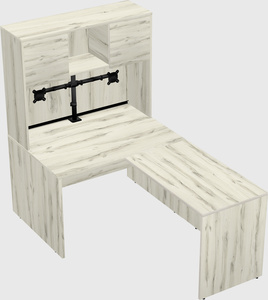L-shaped office desk