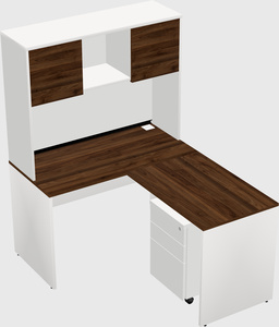 L-shaped office desk