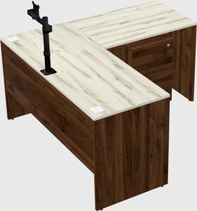 L-shaped office desk