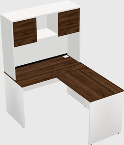 L-shaped office desk