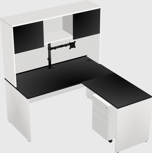 L-shaped office desk