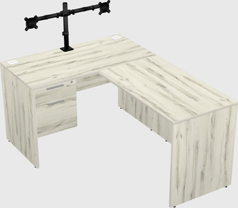 L-shaped office desk