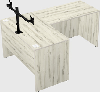 L-shaped office desk