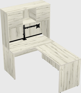 L-shaped office desk