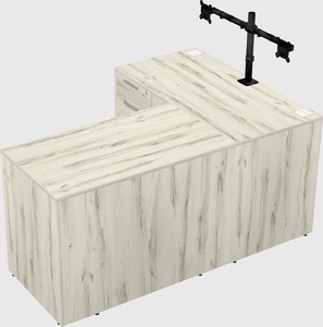 L-shaped office desk