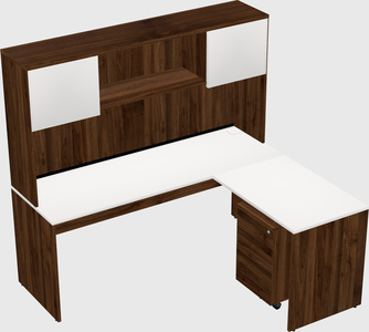 L-shaped office desk