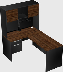 L-shaped office desk