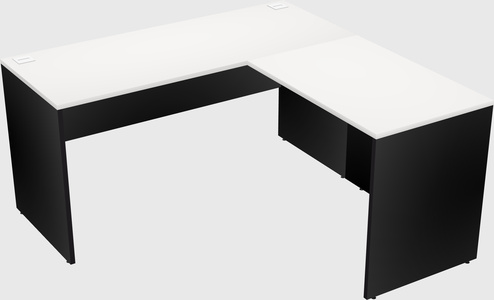 L-shaped office desk