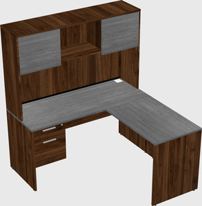 L-shaped office desk