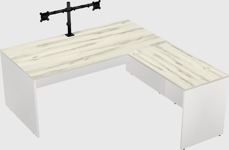 L-shaped office desk