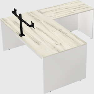 L-shaped office desk