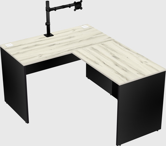 L-shaped office desk
