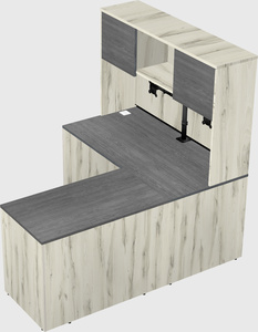 L-shaped office desk