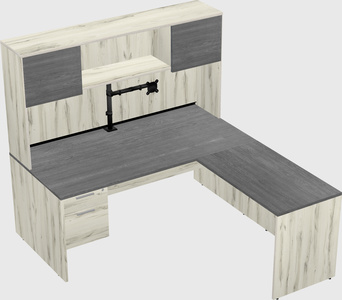 L-shaped office desk