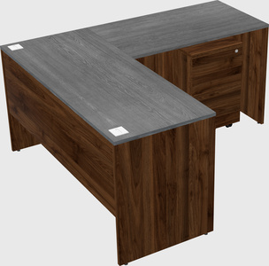 L-shaped office desk