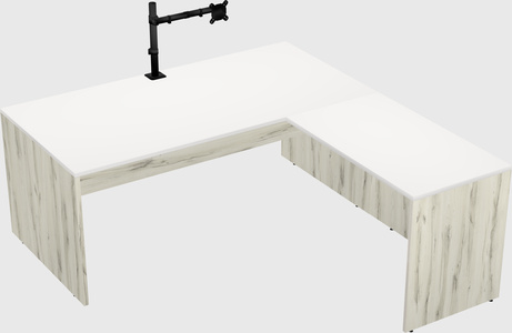L-shaped office desk