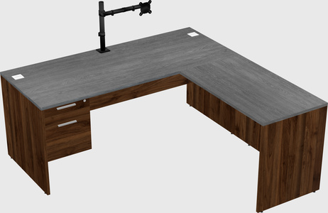 L-shaped office desk