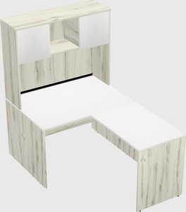 L-shaped office desk