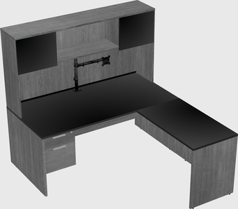 L-shaped office desk