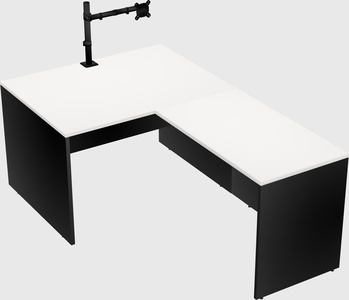 L-shaped office desk