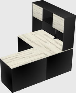 L-shaped office desk