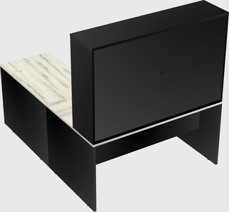 L-shaped office desk