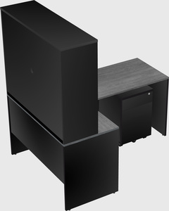 L-shaped office desk