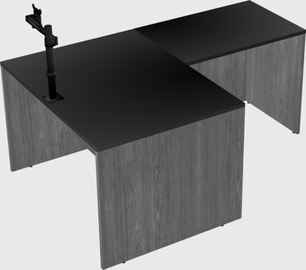 L-shaped office desk