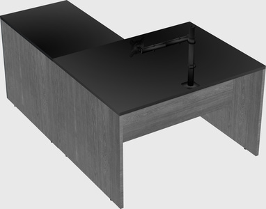 L-shaped office desk